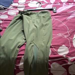 Olive green leggings